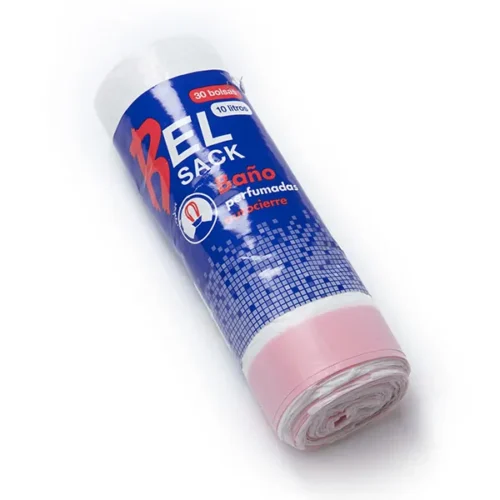 BOLSA BASURA 39x40 (10L.) AUTOCIERRE BAÑO BLANCA BELSACK 30Uds. - 32 Rollos
