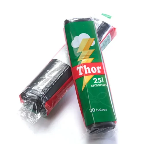 BOLSA BASURA 52x58 (30L.) DOMÉSTICA GRIS BICOLOR THOR 20Uds. - 70 Rollos