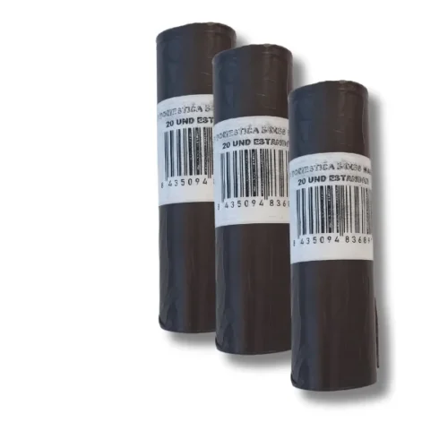 BOLSA BASURA 54x58 (30L.) DOMÉSTICA NEGRA 20Uds. - 50 Rollos