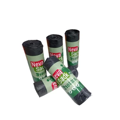 BOLSA BASURA 85x104 (120L.) COMUNIDAD EXTRA FUERTE NEGRA NEVASACK 10Uds. - 24 Rollos
