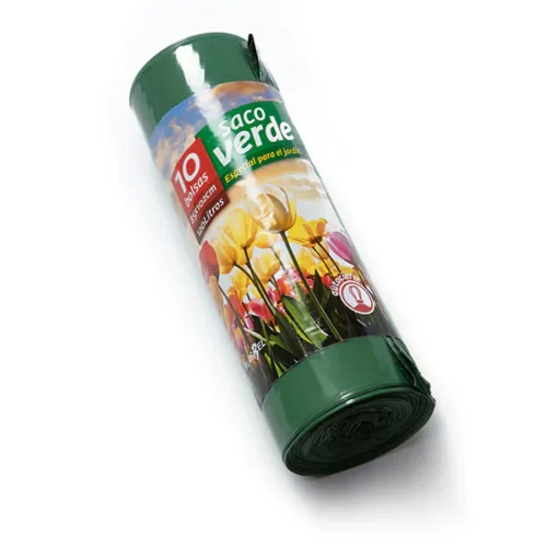 BOLSA BASURA 85x104 (120L.) COMUNIDAD Y JARDÍN VERDE 10Uds. - 15 Rollos