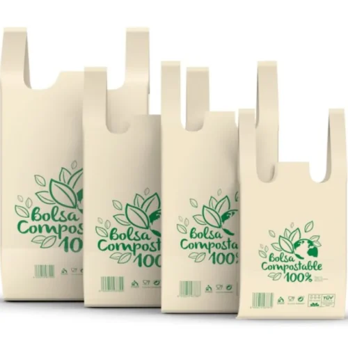 BOLSA ASA COMPOSTABLE 30x60 - 100Uds. / 20 Paquetes PLASBEL