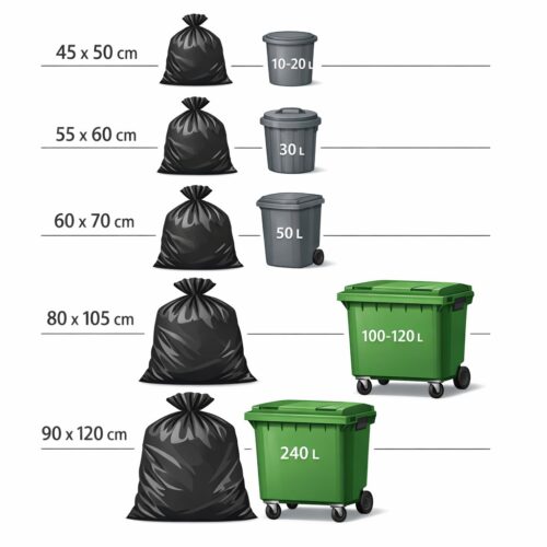 Alternative view of BOLSA BASURA 115x150 (240L.) COMUNIDAD NEGRA 10Uds. - 15 Rollos