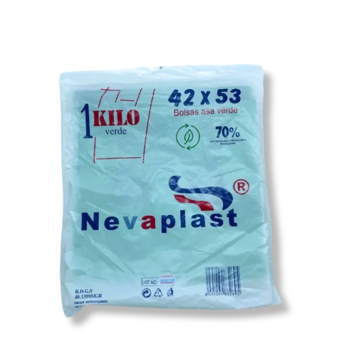 BOLSA ASA 42x53 VERDE 1KG - 20Uds. NEVAPLAST