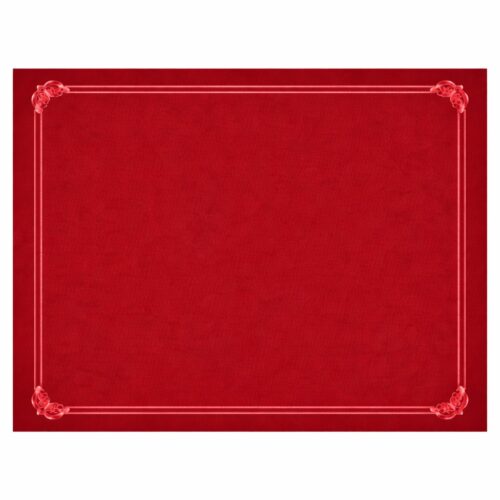 MANTEL 30x40 INDIVIDUAL ROJO 500Uds. - 2 Paquetes