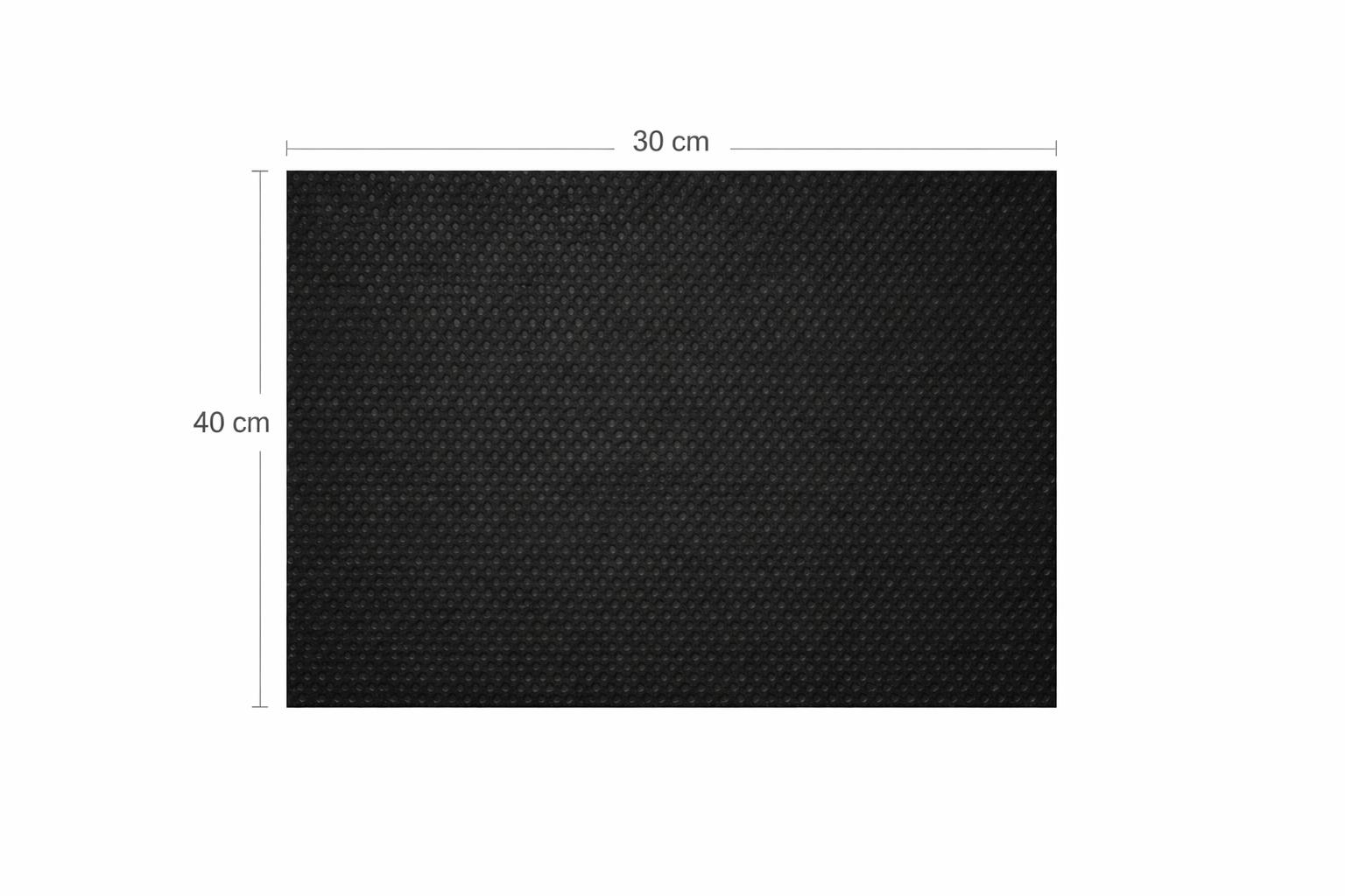 MANTEL 30x40 CORTADO NEGRO NOVOTEX 500Uds.