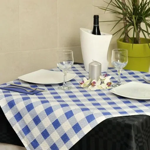 MANTEL 1x1 CUADRO AZUL KONNY 100Uds. - 4 Paquetes