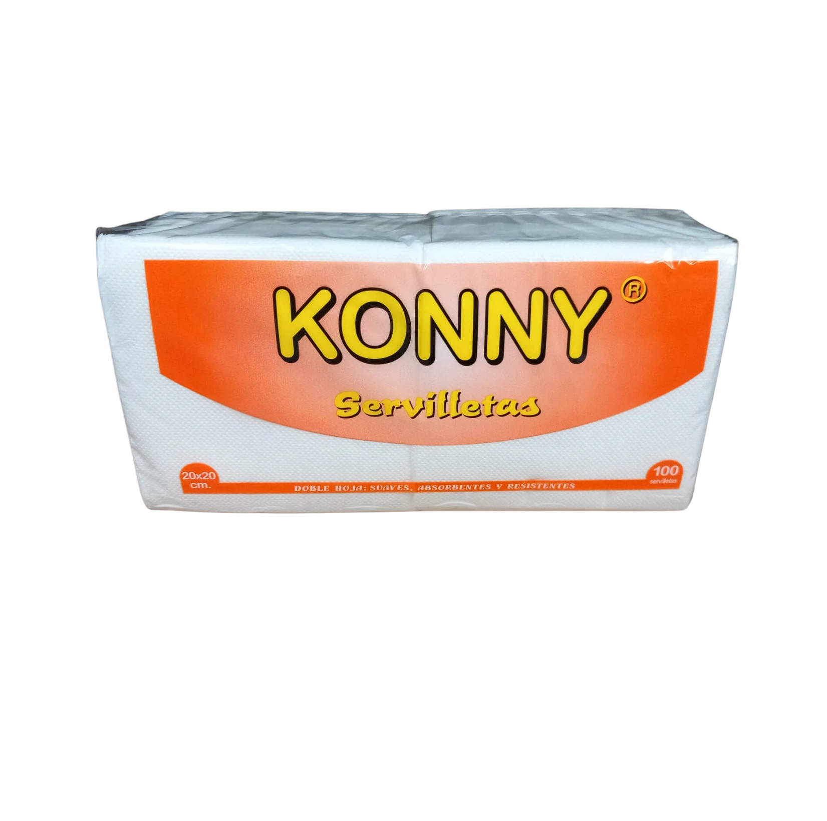 SERVILLETAS 20x20 BLANCA DOBLE CAPA KONNY 100Uds. - 60 Paquetes