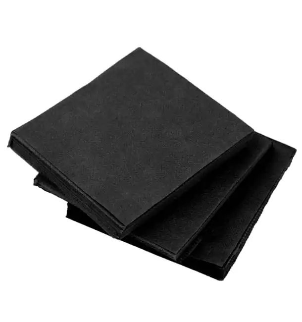 SERVILLETAS 20x20 NEGRA MICROPUNTO DOBLE CAPA 100Uds. - 48 Paquetes