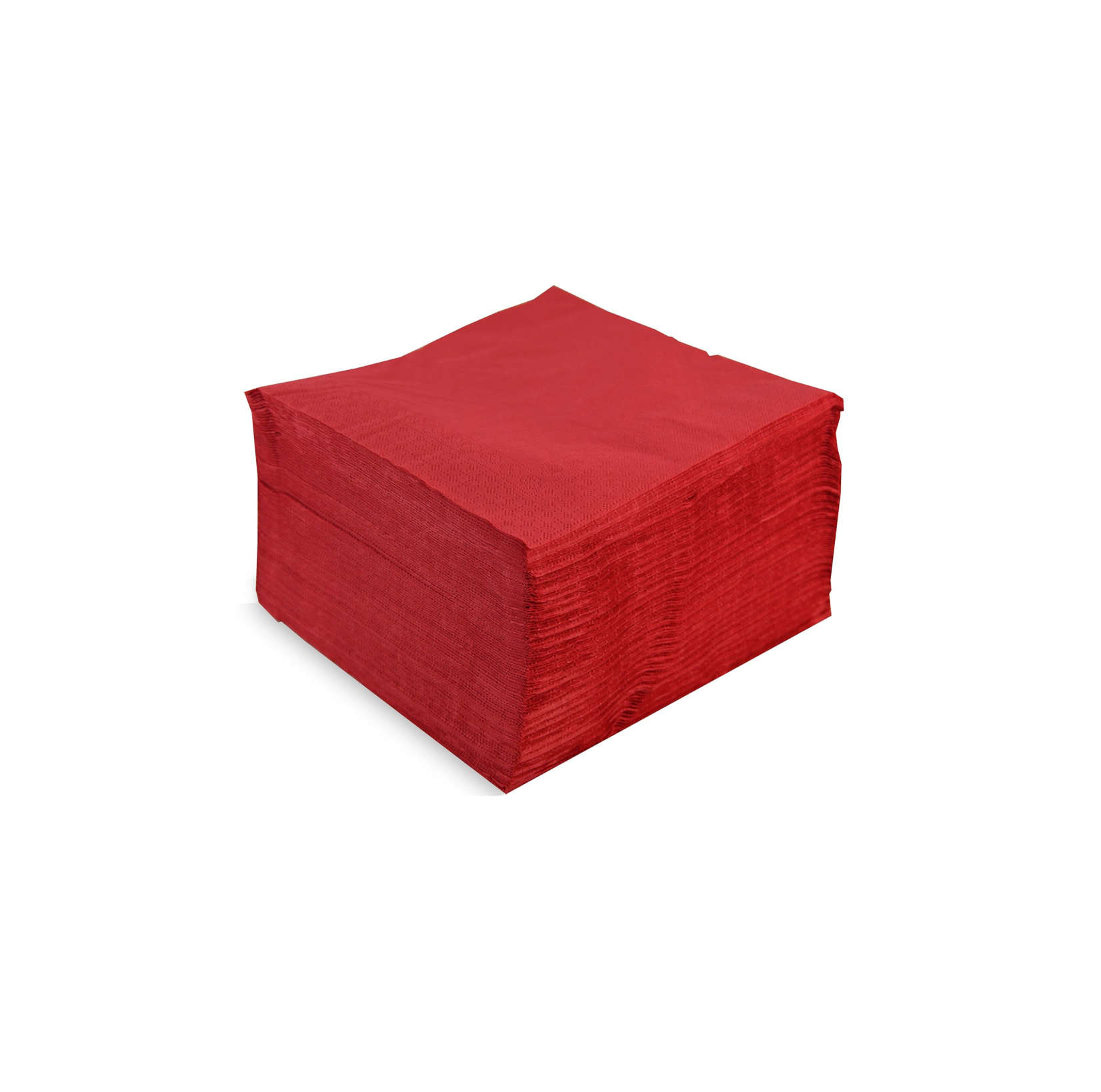 SERVILLETAS 20x20 ROJA DOBLE CAPA CON CENEFA 100Uds. - 60 Paquetes