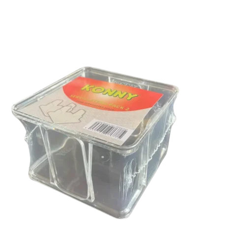 SERVILLETERO 20x20 TRANSPARENTE KONNY 2Uds. - 12 Paquetes