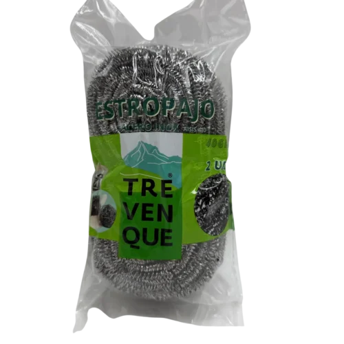ESTROPAJO PROFESIONAL DE ACERO 40gr. TREVENQUE - Pack 2Uds. x 96 Paquetes (192Uds.)