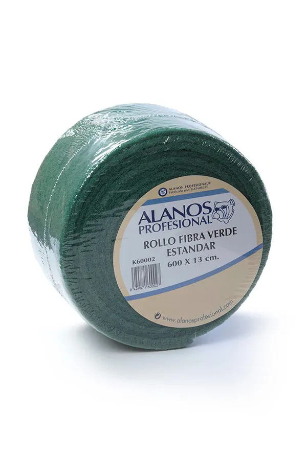 ESTROPAJO ROLLO FIBRA VERDE 600x13cm - 8Uds.