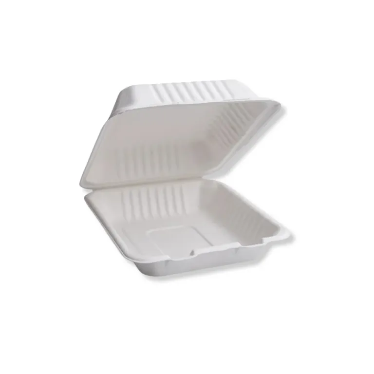 ENVASE MENÚ CAÑA DE AZUCAR BLANCO 1600ml. - 22x22x7cm - 25Uds. C/8