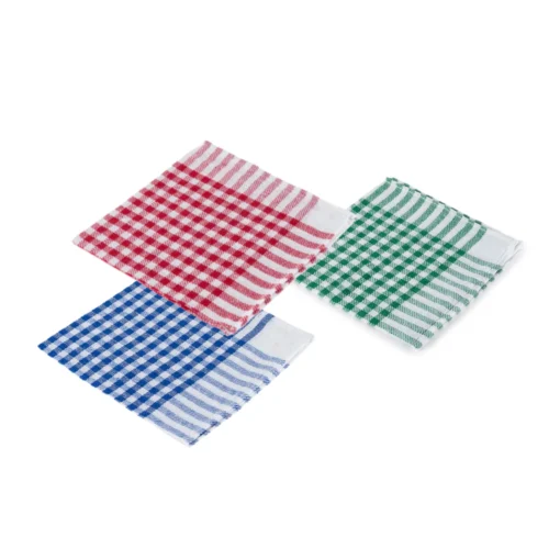 PAÑO COCINA CUADROS COLORES SURTIDOS 300Uds. (REF. 808)