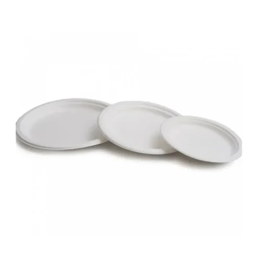 PLATO CAÑA DE AZUCAR BLANCO 17cm. - 50Uds. C/16