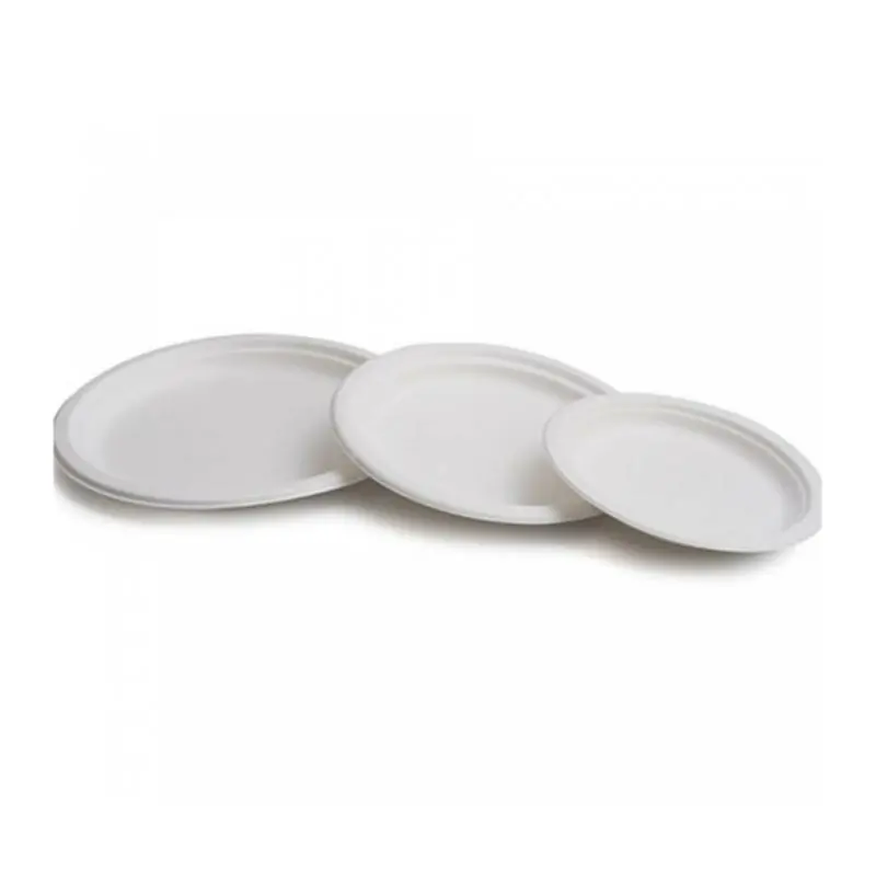 PLATO CAÑA DE AZUCAR BLANCO 17cm. - 50Uds. C/16
