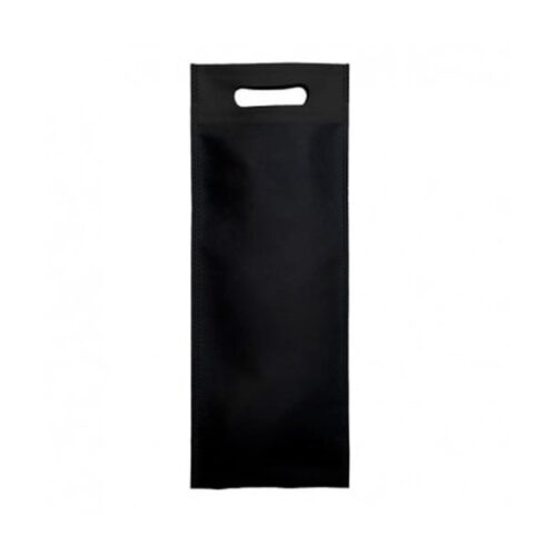 BOLSA DE VINO NEGRA NO TEJIDO - 17x40x10 - 200Uds.