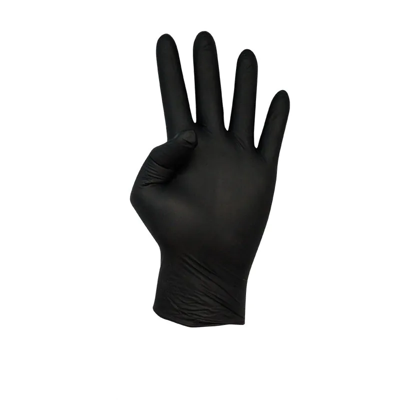 GUANTE DE NITRILO NEGRO - TALLA M - 100Uds. - 10 Paquetes
