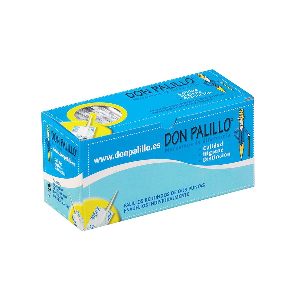 PALILLOS ENFUNDADOS EN PAPEL DON PALILLO 1000Uds. x 5 Paquetes