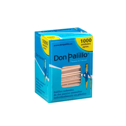 PALILLOS ENFUNDADOS EN PLÁSTICO DON PALILLO 1000Uds. x 5 Paquetes