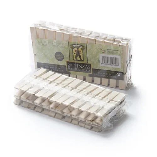 PINZAS DE MADERA EL LEÑADOR - 24Uds. x 30 Paquetes