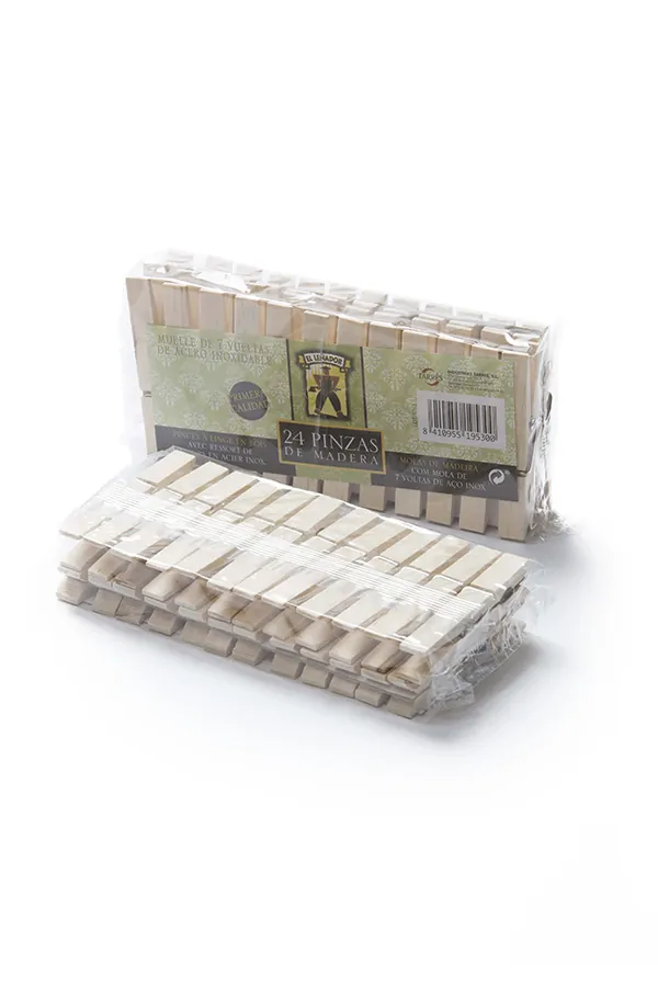 PINZAS DE MADERA EL LEÑADOR - 24Uds. x 30 Paquetes