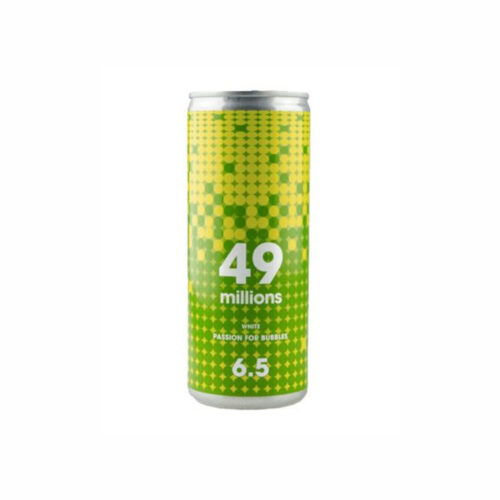 49 MILLIONS BLANCO MACABEO FRIZZANTE EN LATA - 25cl. - 6'5vol.
